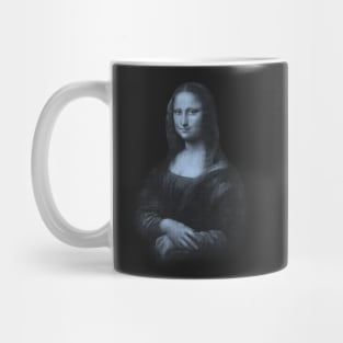 Mona Lisa in Blue Mug